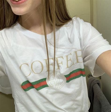 coffee Gucci shirt